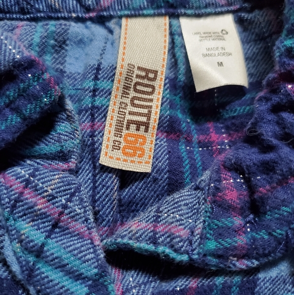 Route 66 Flannel with Sequins Size Medium - Picture 4 of 4